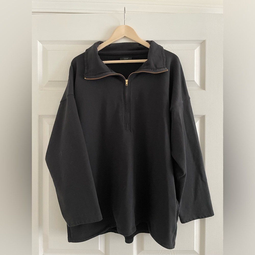 J.Crew Zippered Sweatshirt Tunic